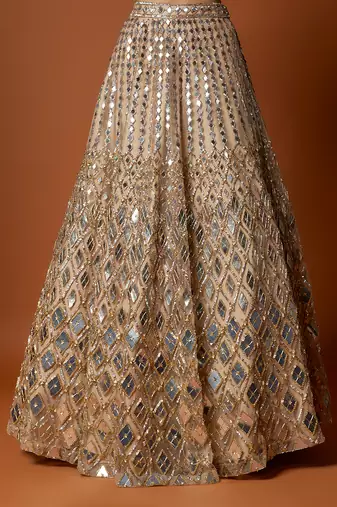 Gold Embroidered Lehenga Set
