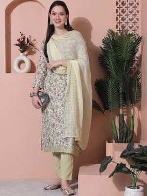 green cotton digital printed dress material 5