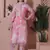 pink cotton digital printed dress material