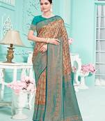 Sangam Prints Sea Green Silk Woven Work Traditional Saree