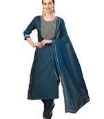 Beautiful Morpich Embroidered Kurta set