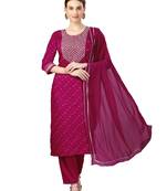 Beautiful Embroidered Rani Kurta set