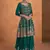 TEAL GREEN COLOUR DESIGNER EMBROIDERY WORK PALAZZO DRESS FOR WEDDING LOOKS SEMI STITCHED