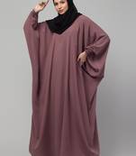 Women stylish traditional wear abaya pink