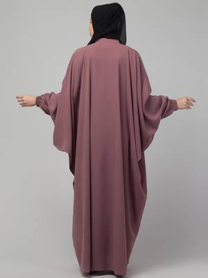 Women stylish traditional wear abaya pink 2