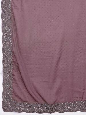 Women Saree Rangoli Sik Embroidery With swarovski Work Saree 8