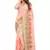Light Pink Zari Embroidered Moti Stone Border Net Saree With Attach Blouse Piece