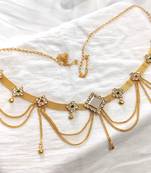 Lalso gold plated multicolour mirror work kamarband belly chain hip chain waist belt bridal jewelry