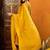 women mustard silk blend solid embroidered anarkali kurta palazzo with dupatta