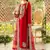 Red faux georgette embroidery pakistani salwar suit