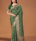 Phookari floral patterns with jaal banarasi saree