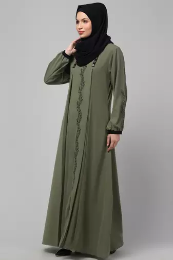 latest Stylish embroidered women abaya burkha