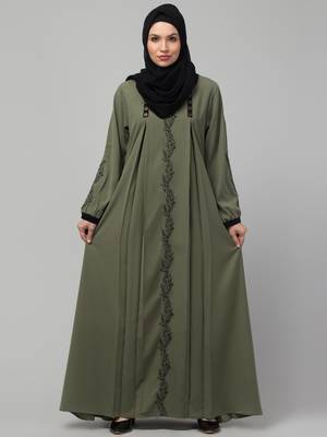 latest Stylish embroidered women abaya burkha 6