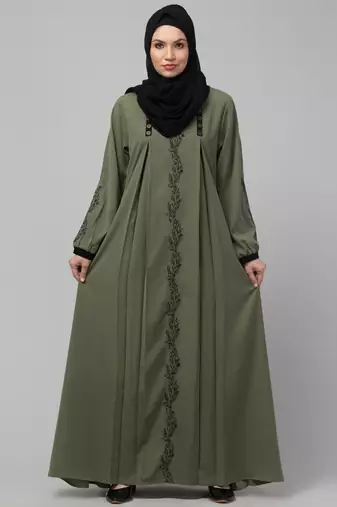 latest Stylish embroidered women abaya burkha