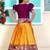 New south Indian traditional Pattu Pavadai Jacquard Lehenga choli for girls dress