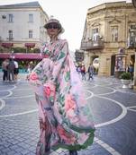 Rajtex Light Pink Printed Crepe-Sarees With Blouse