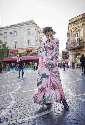 Rajtex Light Pink Printed Crepe-Sarees With Blouse 2