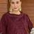 Maroon heavy organza embroidery pakistani salwar suit