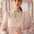 Light peach heavy organza embroidery pakistani salwar suit