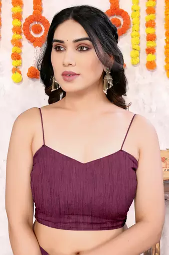Wine chiffon shibori print gotta pati lace border saree with unstitched blouse piece