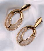 latest fashion stylish gold plated lightweight classic chunky hoops earrings 