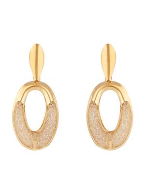 latest fashion stylish gold plated lightweight classic chunky hoops earrings  2