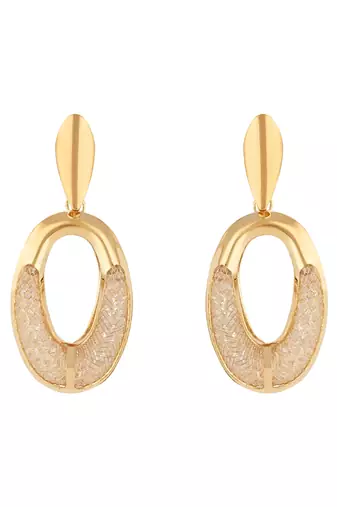 latest fashion stylish gold plated lightweight classic chunky hoops earrings 