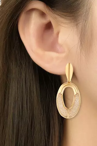 latest fashion stylish gold plated lightweight classic chunky hoops earrings 