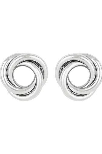 latest fashion trendy stylish silver plated geometric twisted chunky stud earrings for women and girls 