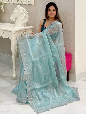 Morepeach Colour Pure Soft Burberry Zimmy Choo Silk Blend Sarees With Unstitched Blouse  5