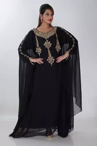 KAFTAN WOMEN DRESS LONG GOWN FARASHA MOROCCO WEAR JALABIYA MAXI