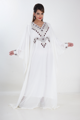 KAFTAN WOMEN DRESS LONG GOWN FARASHA MOROCCO WEAR JALABIYA MAXI 1