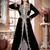 Black Georgette Zari Work Kaftan