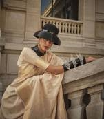 Rajtex Light Golden Woven Zari Silk Saree With Blouse