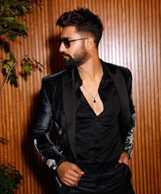Black velvet embroidered tuxedo 2