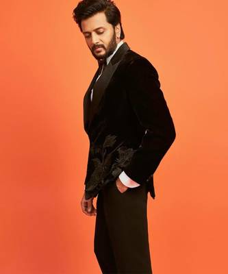 Black velvet embroidered tuxedo 3