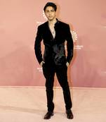 Black silk velvet embroidered bandhgala