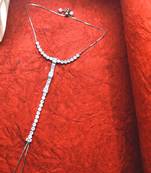 Silver plated cz stone ring bracelet