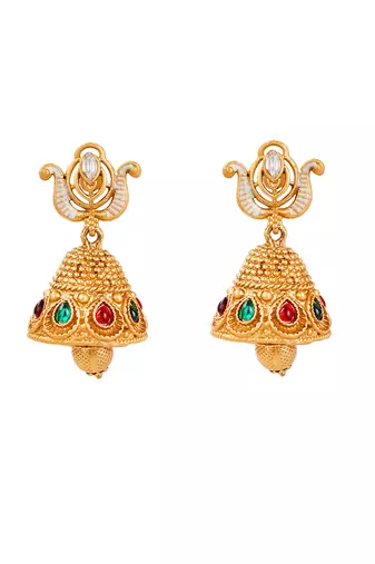 Rajwadi gold plated peacock pearl long necklace set