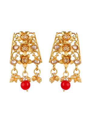 Gold plated filigree party necklace set 4