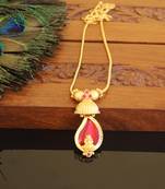 Kerala traditional gold plated temple palakka necklace
