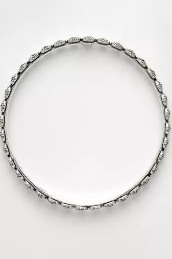 Women set of 4 silver-toned german silver oxidised bangles