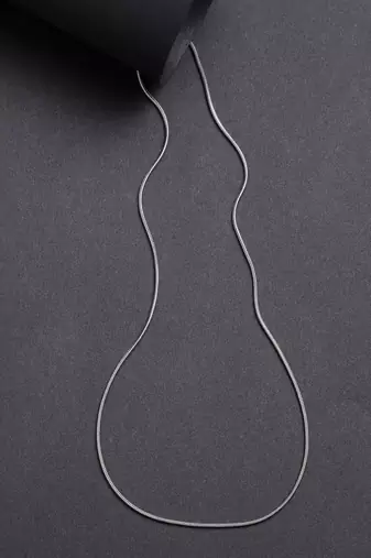 Women silver-toned german silver oxidised chain