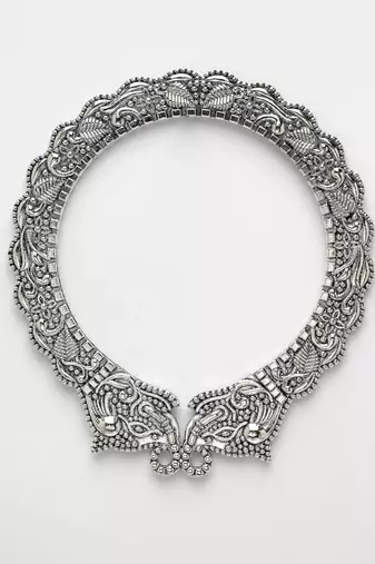 Women set of 2  silver-toned german silve oxidised elephant design handcrafted bangles