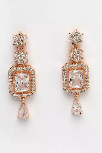 Women gold-plated american diamond studded handcrafted jewellery set