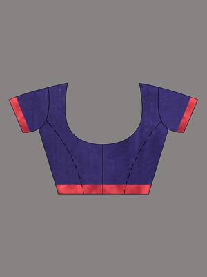 Purple silk matka soft saree with paisley motifs 5