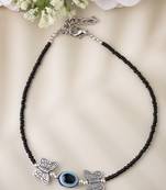 Women's evil eye black anklets