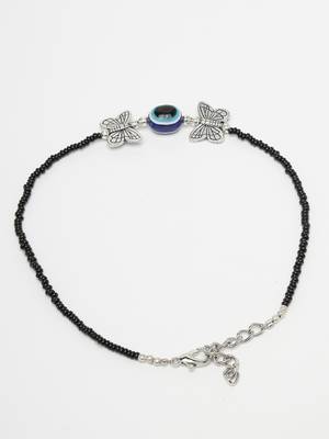 Women's evil eye black anklets 5