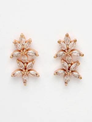 Women gold plated cz stone handcrafted jewellery set 5