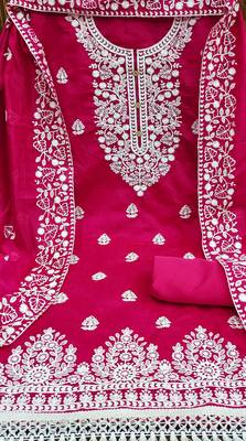 Pink Cotton Dress Materials 3